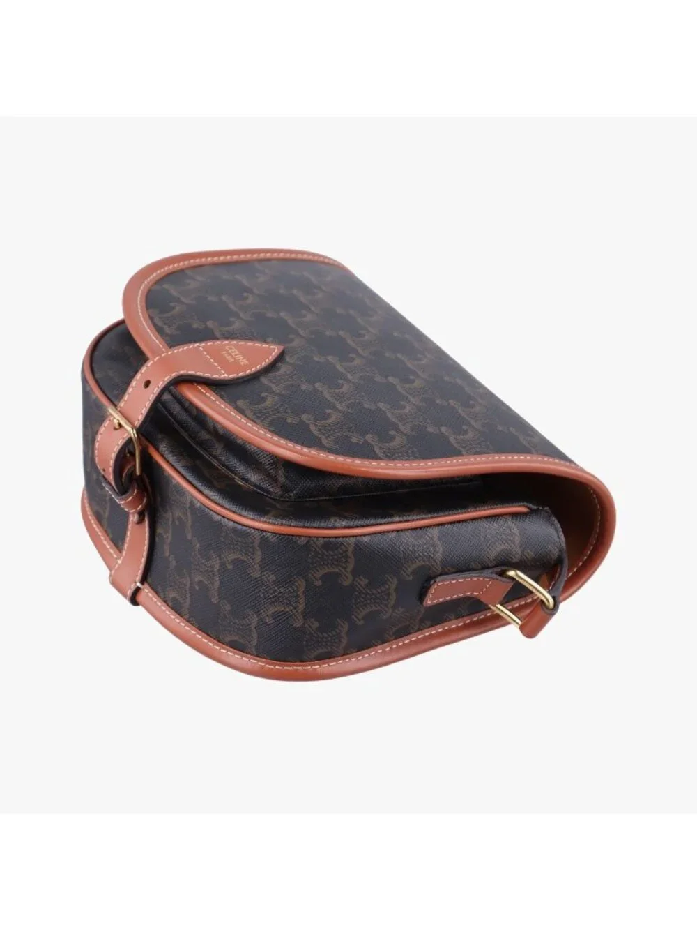 Celine Luco Triomphe Brown Shoulder Bag
